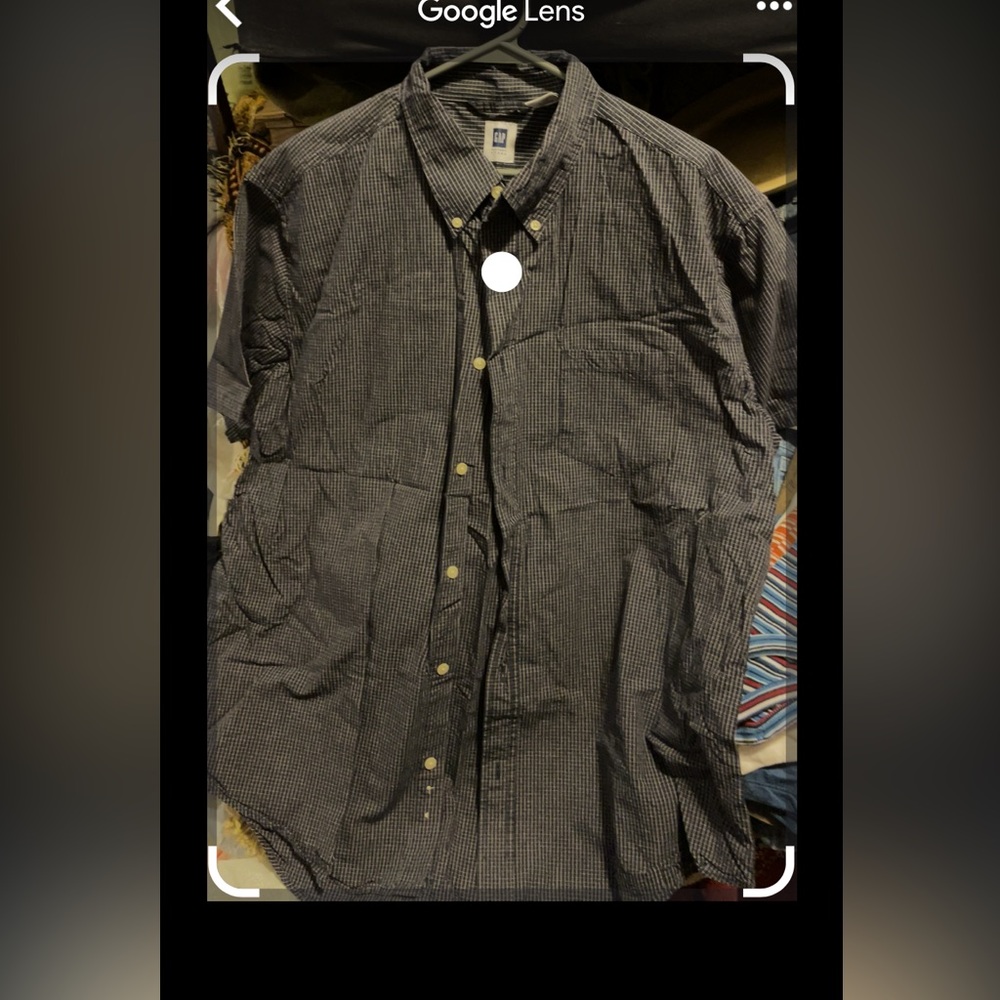 XL GAP mens plaid button down NWOT